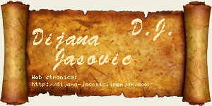 Dijana Jašović vizit kartica